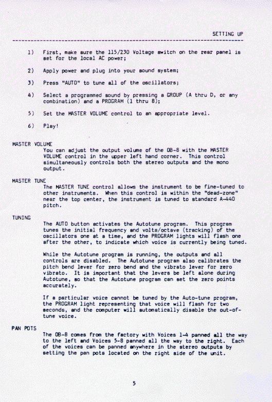 SynthfoolDocsOberheimOB8OB8 User Manual