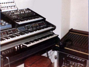 Kevin's keyboard setup circa 1980